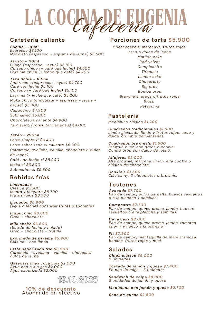 La cocina de Eugenia Menu - Image 3